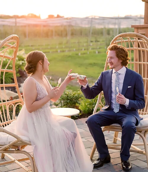 Dippin' Dots catered wedding 1